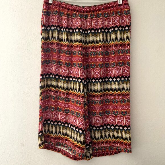 CATO BOHO WIDE LEG CAPRI PLUS 18-20 W LIKE NEW - Picture 1 of 11
